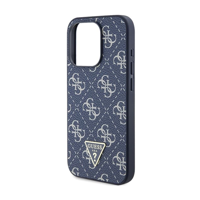 Guess 4G Triangle Metal Logo - Case for iPhone 15 Pro (blue) - 6