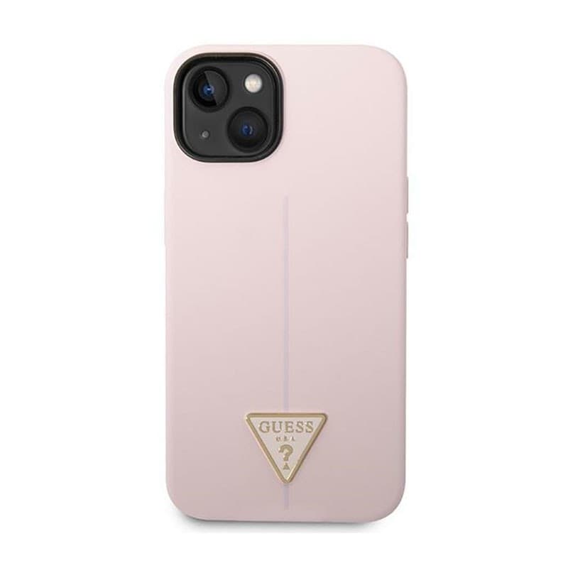 Guess Silicone Triangle Logo - Case for iPhone 14 Plus (Purple) - 3