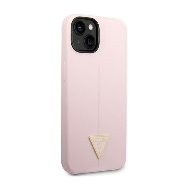 Guess Silicone Triangle Logo - Case for iPhone 14 Plus (Purple) - 4