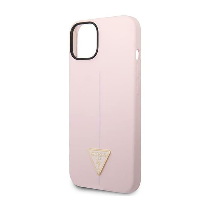 Guess Silicone Triangle Logo - Case for iPhone 14 Plus (Purple) - 6