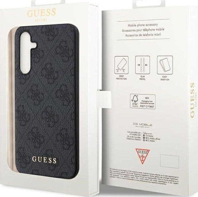 Guess 4G Metal Gold Logo - Samsung Galaxy S23 FE Case (grey) - 8
