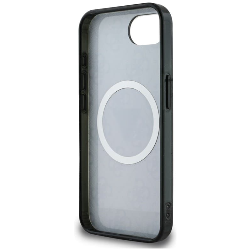Guess IML Metal Glitter 4G Circle Triangle MagSafe - Case for iPhone 16e (black) - 7