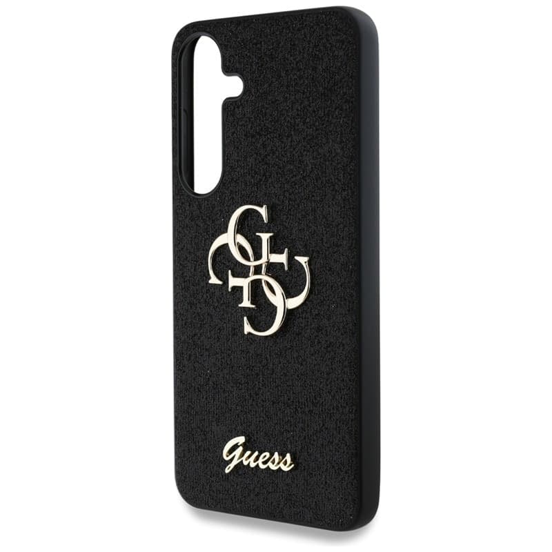 Guess Fixed Glitter Big 4G Metal Logo - Case for Samsung Galaxy S25+ (black) - 6