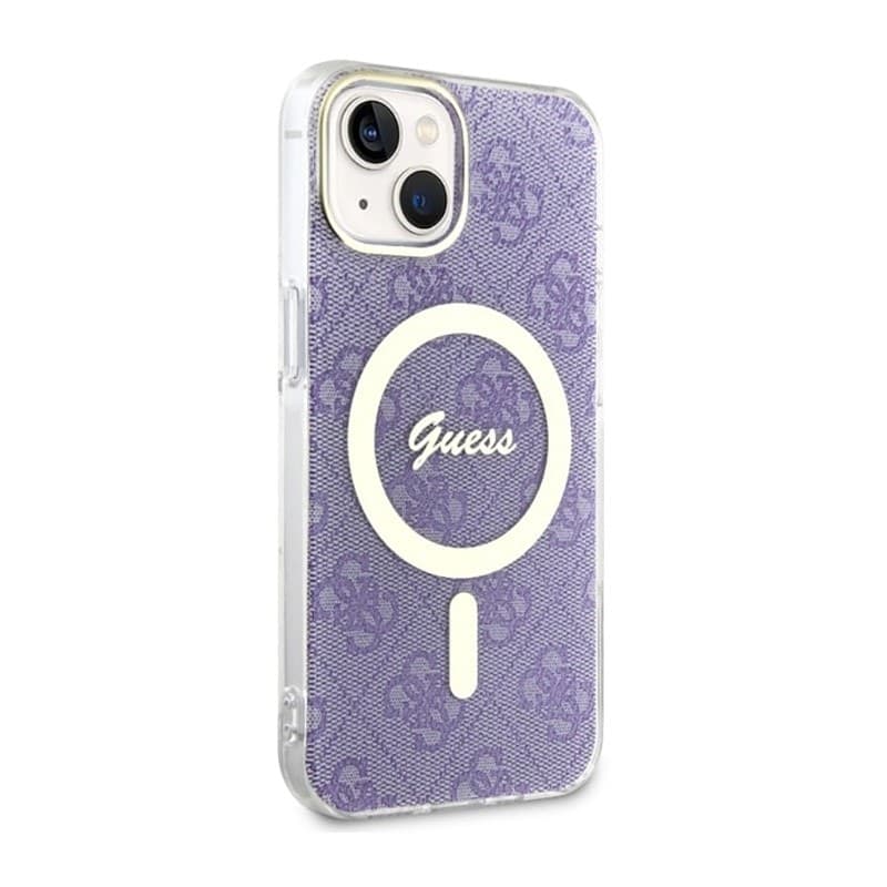 Guess 4G MagSafe - Case for iPhone 14 Plus (Purple) - 4