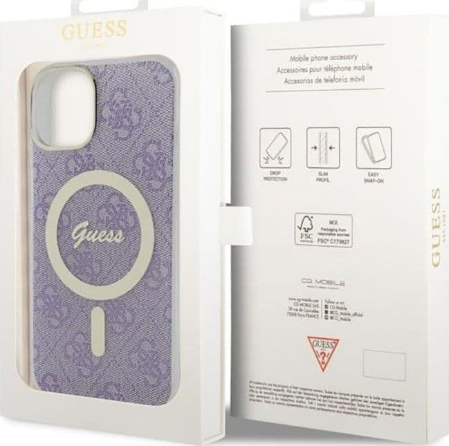 Guess 4G MagSafe - Case for iPhone 14 Plus (Purple) - 8