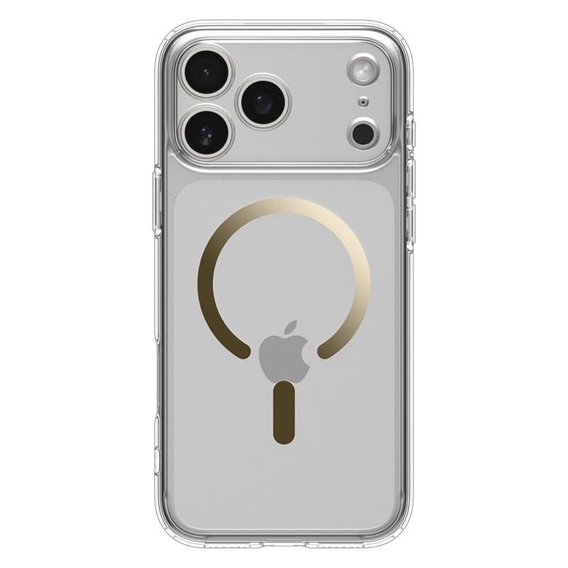 Spigen Ultra Hybrid Mag MagSafe - Case for iPhone 17 Pro (Clear/Gold) - 3