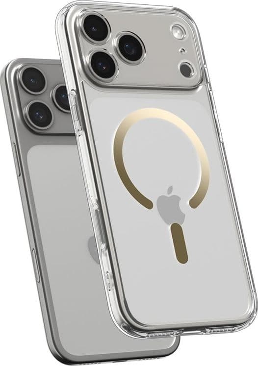 Spigen Ultra Hybrid Mag MagSafe - Case for iPhone 17 Pro (Clear/Gold) - 5