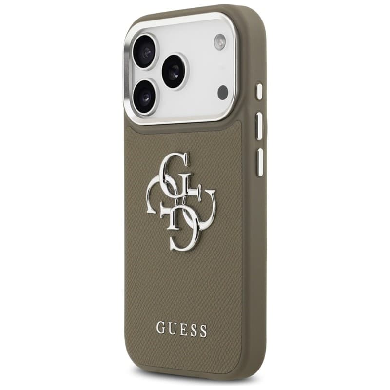 Guess Grained Big 4G Classic Logo - Case iPhone 17 Pro (brown) - 2