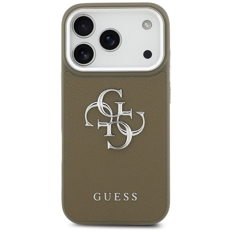 Guess Grained Big 4G Classic Logo - Case iPhone 17 Pro (brown) - 3