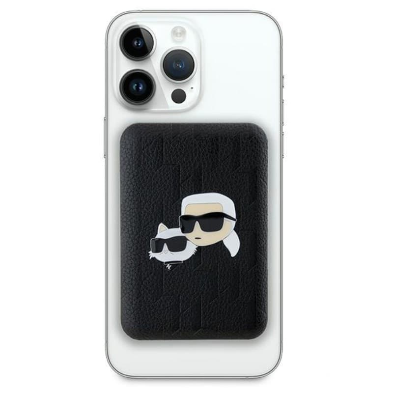 Karl Lagerfeld Karl & Choupette Head Pin MagSafe - Wireless Power Bank 5000 mAh 15W (black) - 2