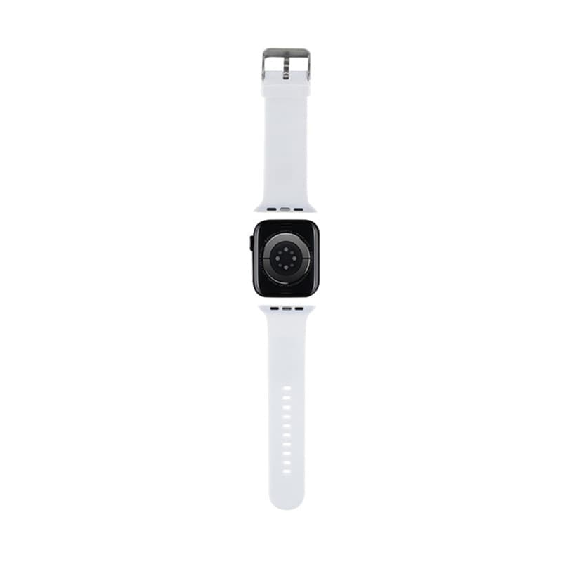 Karl Lagerfeld 3D Rubber Karl & Choupette Heads NFT - Strap for Apple Watch 42/44/45/49 mm (white) - 2