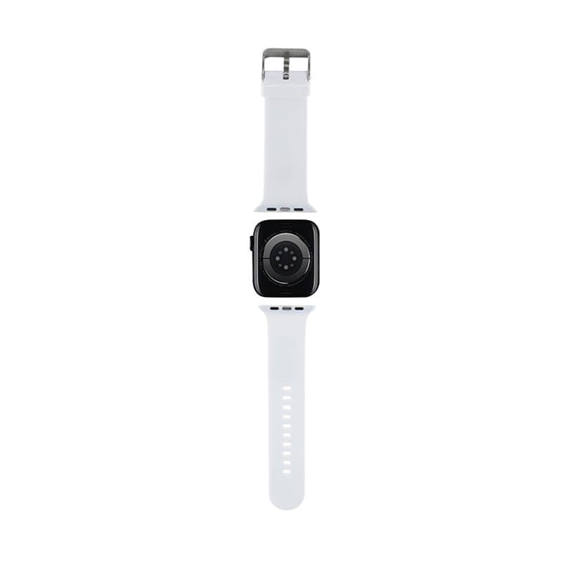 Karl Lagerfeld 3D Rubber Karl & Choupette Heads NFT - Strap for Apple Watch 42/44/45/49 mm (white) - 6