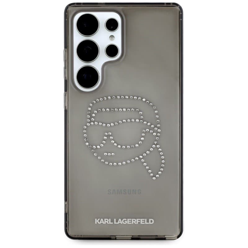 Karl Lagerfeld Rhinestones Karl Head Logo - Case for Samsung Galaxy S25 Ultra (Black) - 3