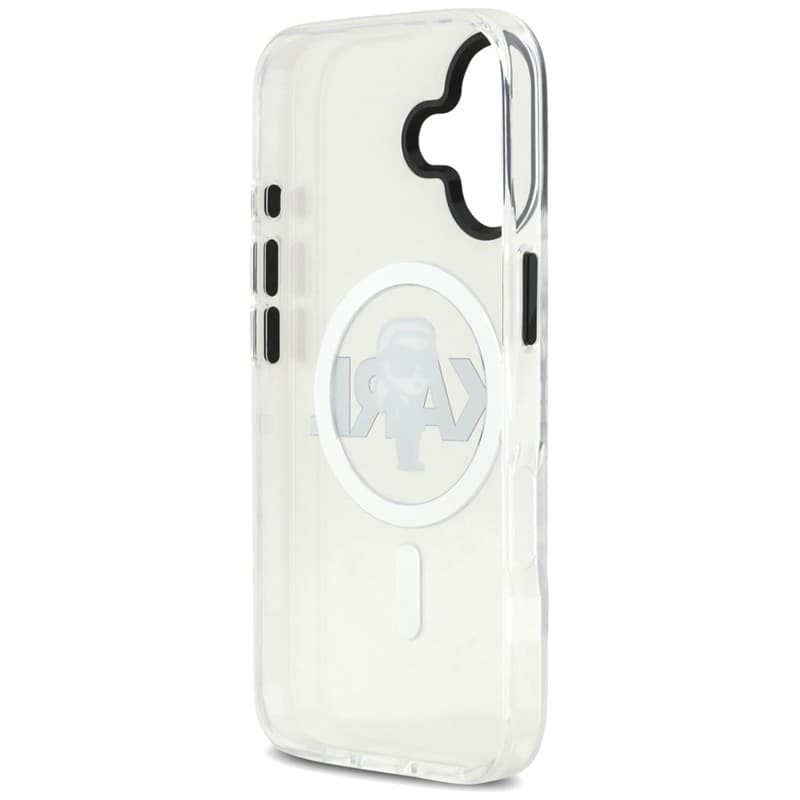 Karl Lagerfeld IML Karl Sketch Logo MagSafe - Custodia per iPhone 17 (trasparente) - 7