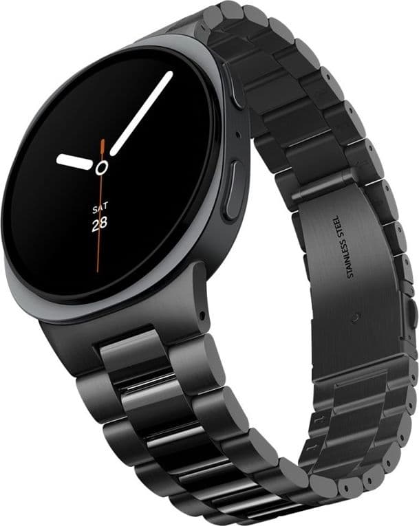 Cinturino Spigen Modern Fit in acciaio inox 316L per Samsung Galaxy Watch 9 / 8 / 8 Classic 40 / 44 / 46 mm (nero) - 3
