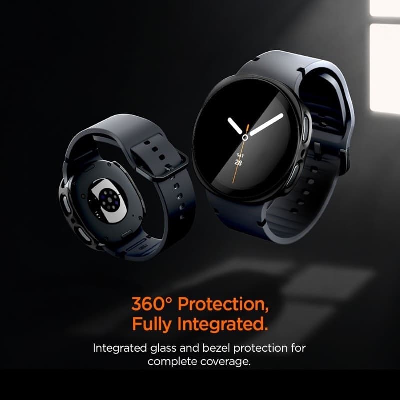 Spigen Thin Fit 360 - Custodia per Samsung Galaxy Watch 9 / 8 44 mm (Nero) - 6