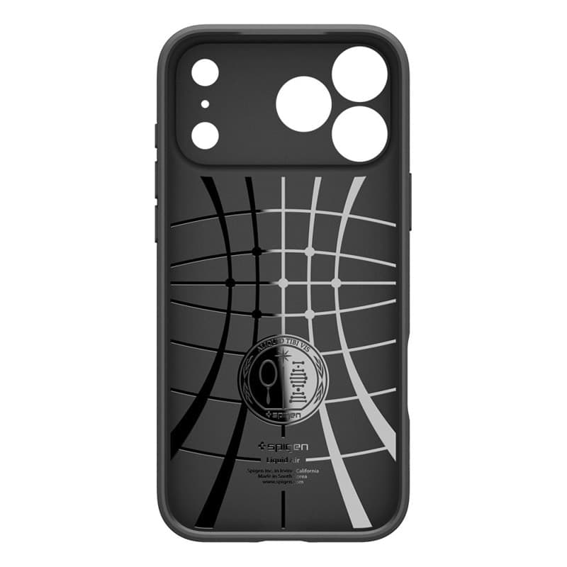 Spigen Liquid Air - Custodia per iPhone 18 Pro Max / 17 Pro Max (Nero opaco) - 2