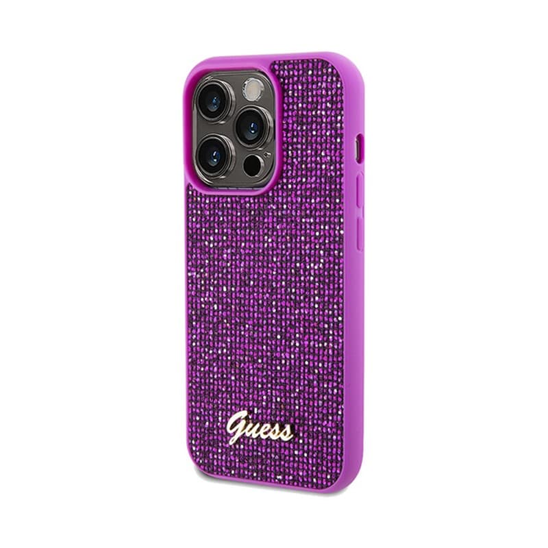 Guess Disco Metal Script - iPhone 14 Pro Case (fuchsia) - 2