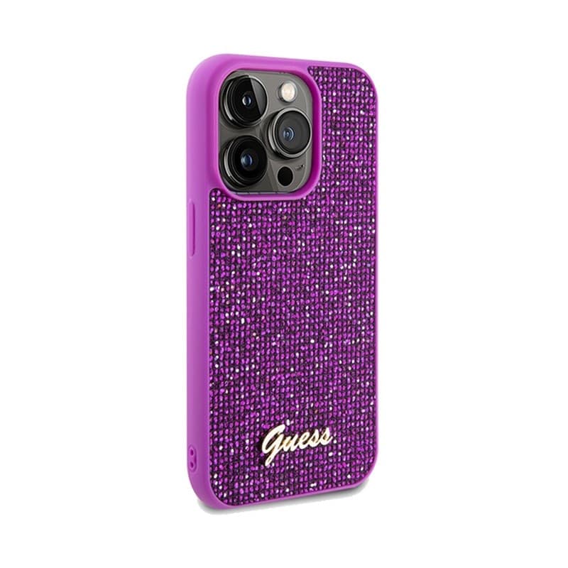 Guess Disco Metal Script - iPhone 14 Pro Case (fuchsia) - 4