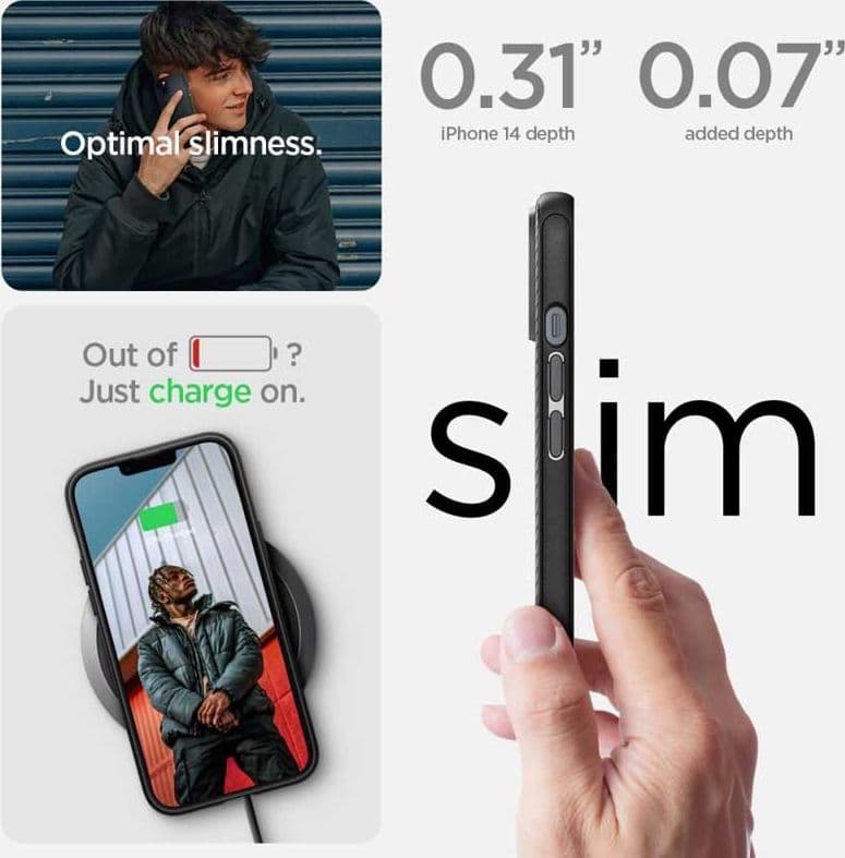 Spigen Mag Armor - Case for iPhone 15 Plus / iPhone 14 Plus (Black) - 6