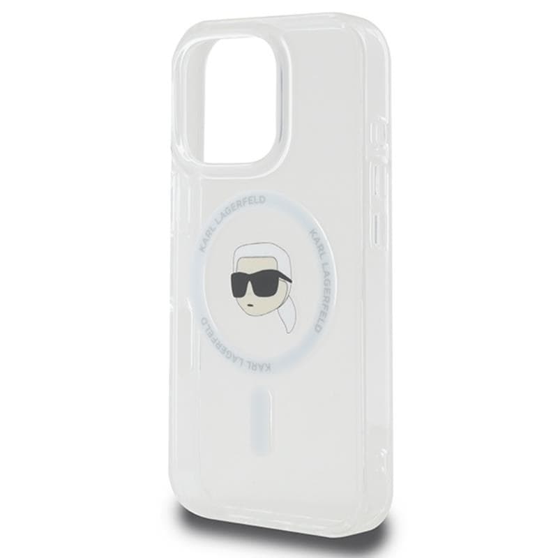 Karl Lagerfeld IML Metal Karl Head MagSafe - Case for iPhone 16 Pro (white) - 6