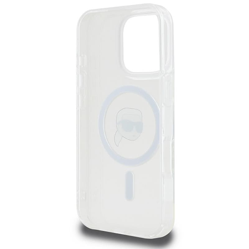Karl Lagerfeld IML Metal Karl Head MagSafe - Case for iPhone 16 Pro (white) - 7