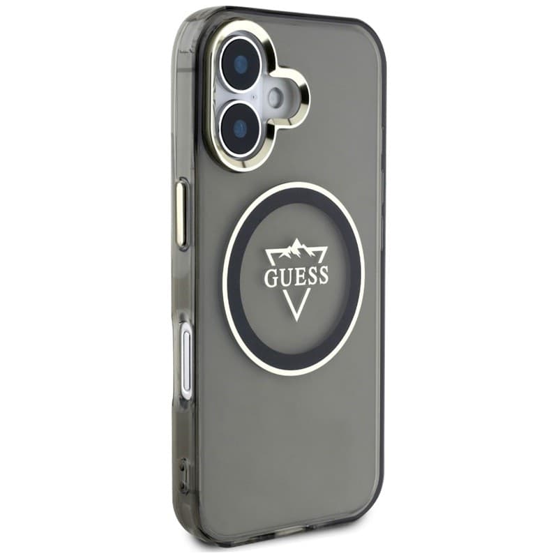 Guess IML Metal Mountain Logo MagSafe - Case for iPhone 16 (black) - 4