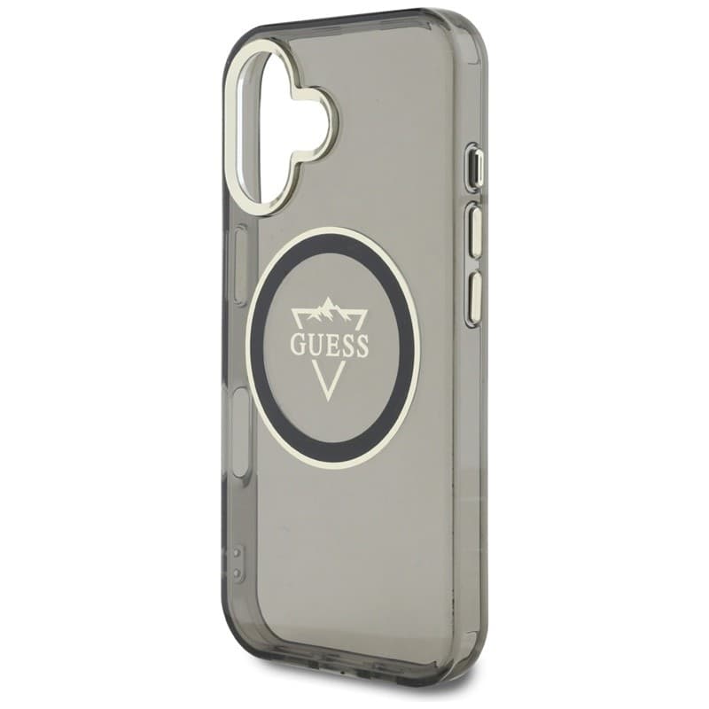 Guess IML Metal Mountain Logo MagSafe - Case for iPhone 16 (black) - 6