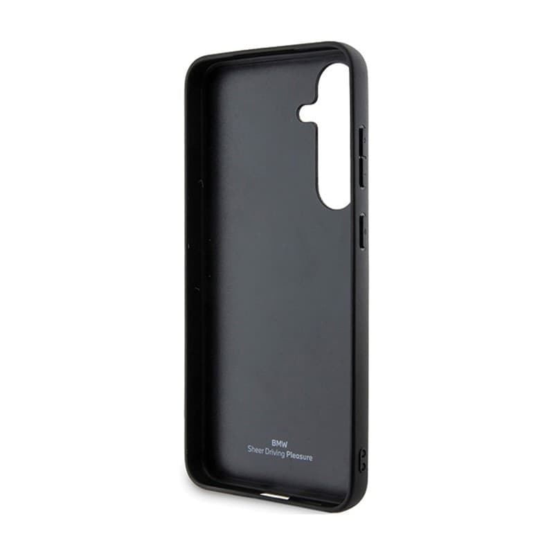 BMW Signature Leather Crossing Lines Pattern - Case for Samsung Galaxy S24 (black) - 7