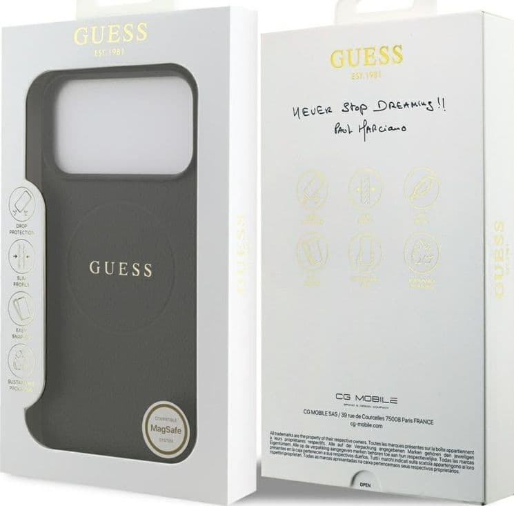 Guess Grained Ring MagSafe - Case iPhone 17 Pro Max (black) - 8