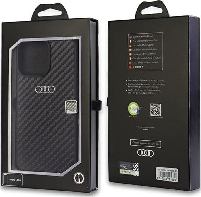 Audi Carbon Fiber - Case for iPhone 14 Pro (Black) - 3