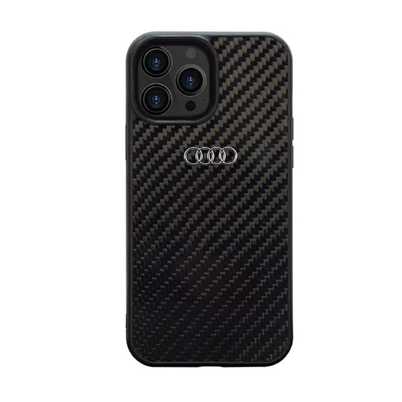 Audi Carbon Fiber - Case for iPhone 14 Pro (Black) - 4