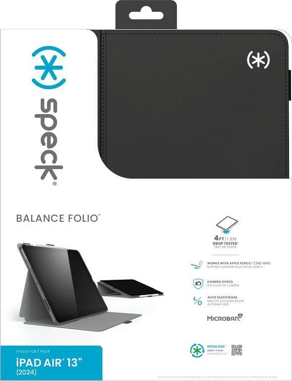 Speck Balance Folio – Custodia per iPad Air 13” (2026 - 2024) (Nero) - 10
