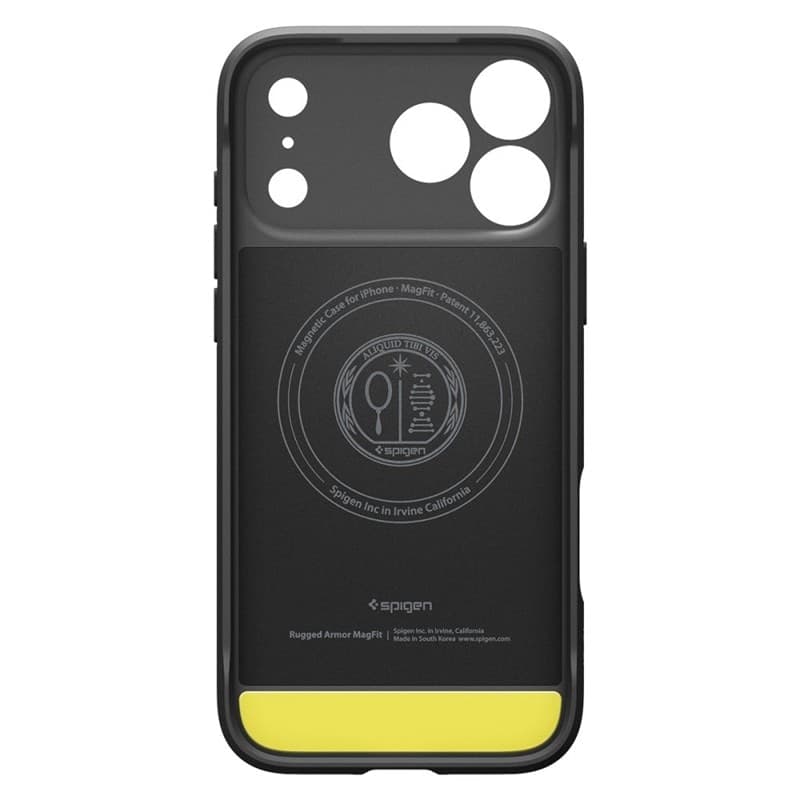 Spigen Rugged Armor Mag MagSafe - Custodia per iPhone 18 Pro / 17 Pro (Nero opaco) - 3