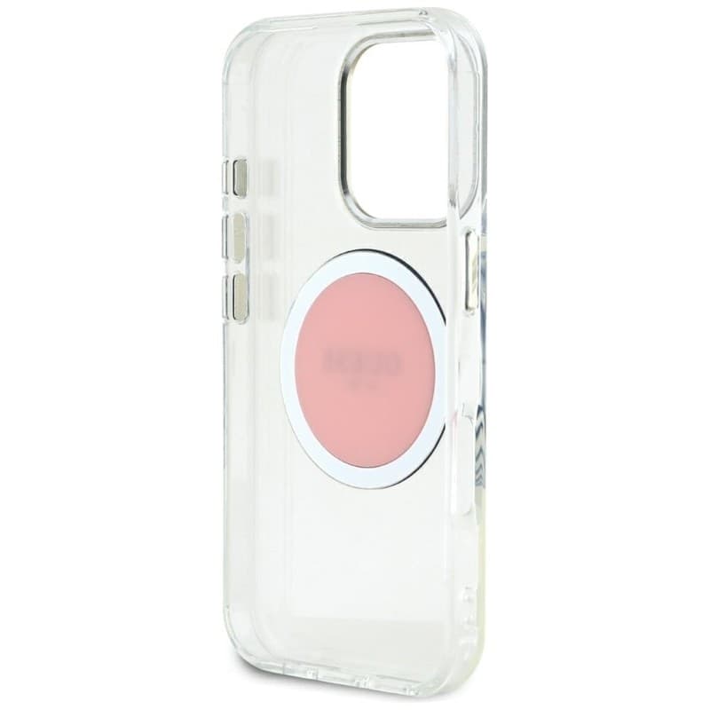 Guess IML Metal Colored Circle Classic Logo MagSafe - Case for iPhone 16 Pro Max (pink) - 7