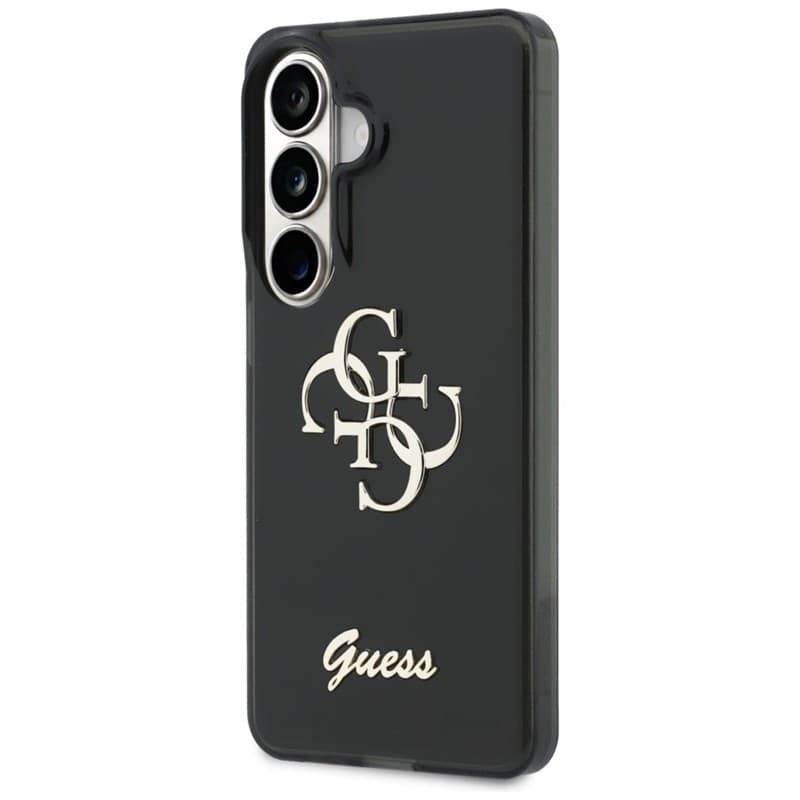 Guess IML Big Metal 4G Script - Custodia per Samsung Galaxy S26 (nera) - 2