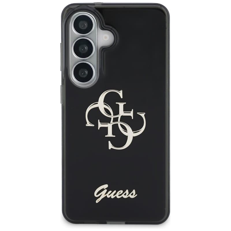 Guess IML Big Metal 4G Script - Custodia per Samsung Galaxy S26 (nera) - 3