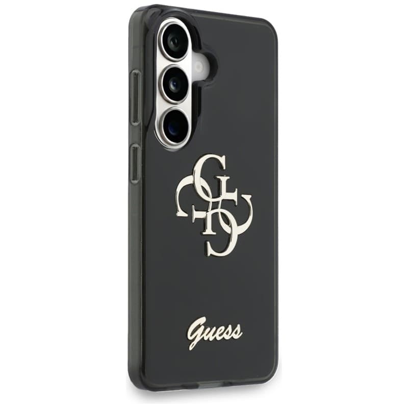 Guess IML Big Metal 4G Script - Custodia per Samsung Galaxy S26 (nera) - 4