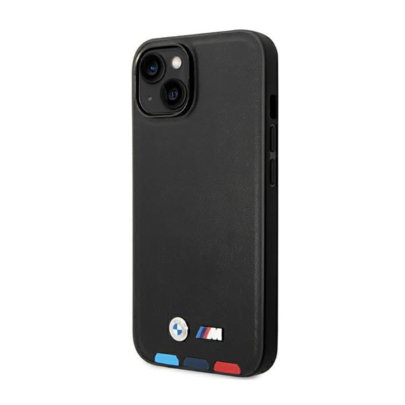 BMW Leather Hot Stamp Tricolor MagSafe - Case for iPhone 14 Plus (Black) - 2