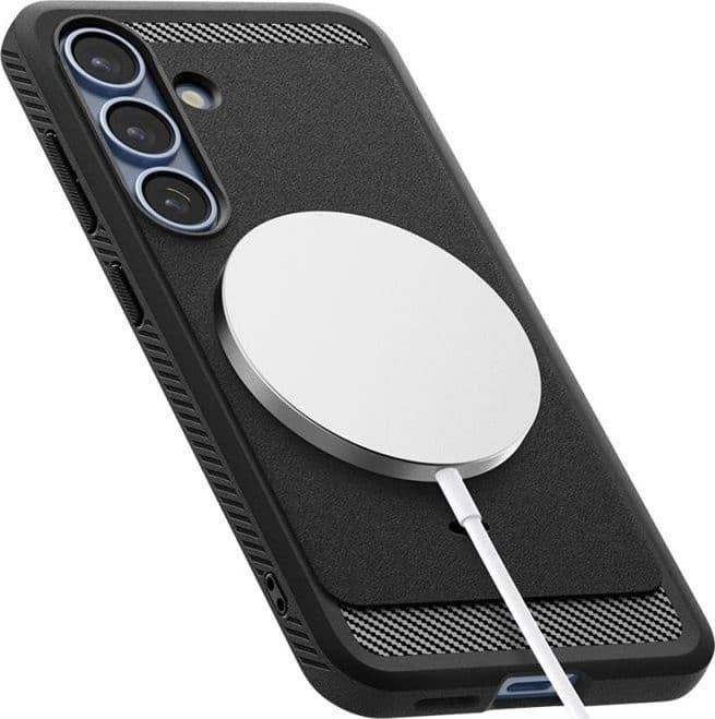 Spigen Rugged Armor Mag MagSafe - Case for Samsung Galaxy S25 (Matte Black) - 8