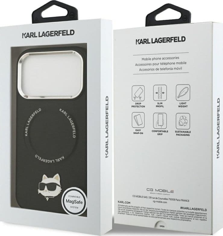Karl Lagerfeld Choupette Pin MagSafe - Case iPhone 17 Pro Max (black) - 8