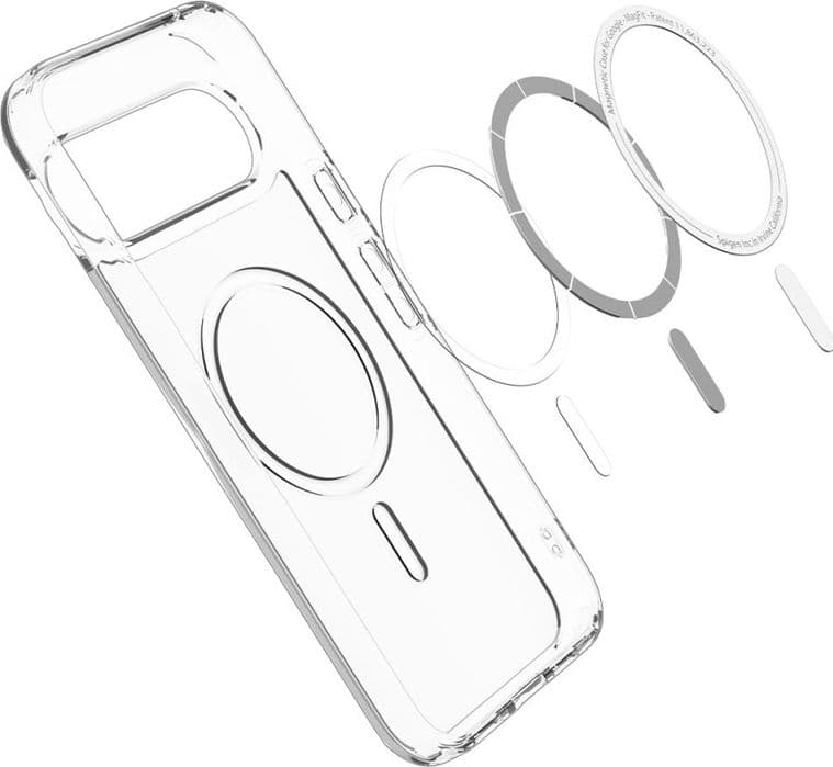 Spigen Ultra Hybrid Mag MagSafe - Case for Google Pixel 10 / 10 Pro (Clear/White) - 10