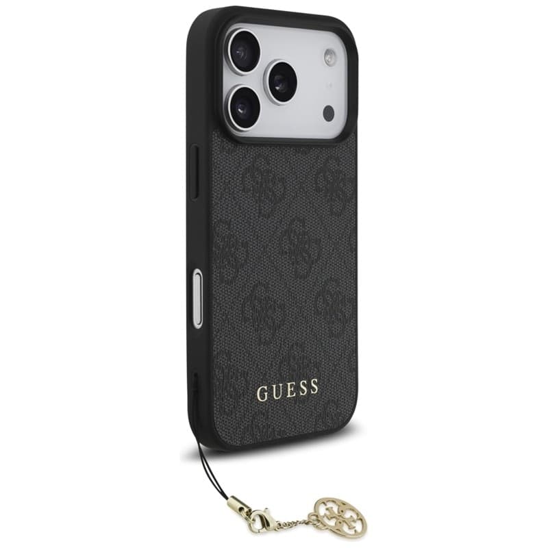 Guess 4G Charms Collection - Custodia MagSafe per iPhone 17 Pro (Nero) - 3