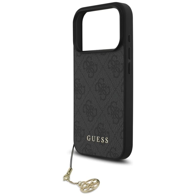 Guess 4G Charms Collection - Custodia MagSafe per iPhone 17 Pro (Nero) - 5