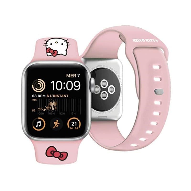 Hello Kitty Silicone Kitty Head - Apple Watch Band 42/44/45/49 mm (Pink) - 4