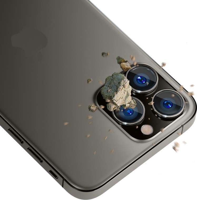 3mk Lens Protection Pro - Camera Lens Glass for iPhone 15 Pro (Graphite) - 3