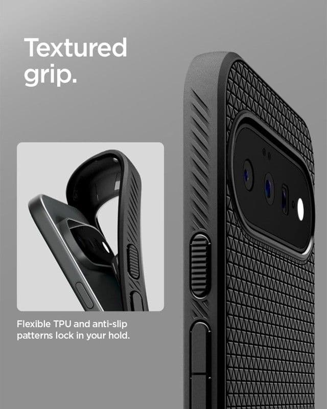 Spigen Liquid Air - Custodia per Google Pixel 11 (Nero opaco) - 10
