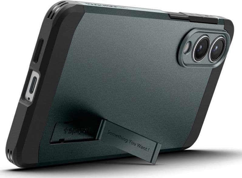 Spigen Tough Armor MagSafe - Case for Samsung Galaxy S25 Edge (Abyss Green) - 9