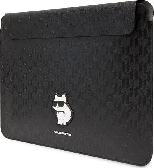 Karl Lagerfeld NFT Saffiano Monogram Ikonik Choupette Sleeve - 14" Notebook Case (Black) - 2