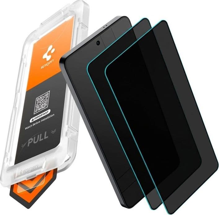 Spigen Glas.tR EZ Fit Pro AC HD Privacy Confezione da 2 - Vetro temperato per la privacy Samsung Galaxy S26+ (2 pezzi) - 3